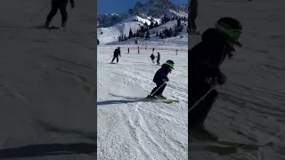 Ski resort Shymbulak. Almaty. Mountains. February. Алматы. Горнолыжный курорт Чимбулак. Наши горы