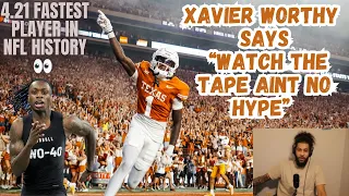 XAVIER WORTHY HIGHLIGHTS AKA THE FASTEST NFL PLAYER OF ALL TIME👀#texas #viral #xavier #nfl #combine