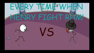 Every time when Henry fights Right Hand Man | The Henry Stickmin Collection