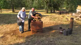 Making Biochar and Charcoal with the Brick Chimney Kiln