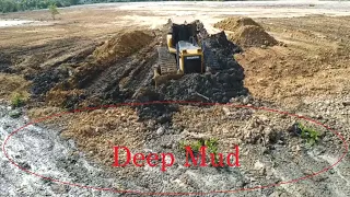 Wonderful Project Landfill By Powerful Bulldozer Pushing Dirt With 25Ton Dump Truck Unloading Dirt