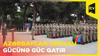 Gənc hərbçilər Vətənə sədaqət andı içdilər