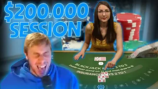 I rage deposited $200,000 and hit the Blackjack Tables...