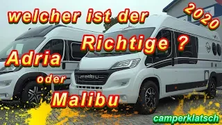 Adria Twin Supreme 640 SLB 💥 Malibu Van Charming Coupé 640 LE 💥 Modell 2020 💥 Wohnmobil Vergleich