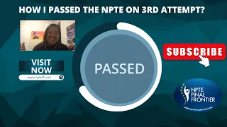 How I Passed my NPTE on 3rd attempt?