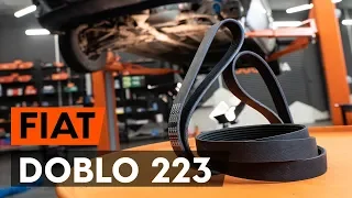Как заменить поликлиновый ремень двигателя FIAT DOBLO 1 (223) [ВИДЕОУРОК AUTODOC]