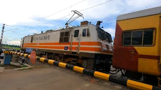 Fastest Locomotive Of India Wap5 Leads Intercity Express Dangerous Speedy Moving Throughout Railgate