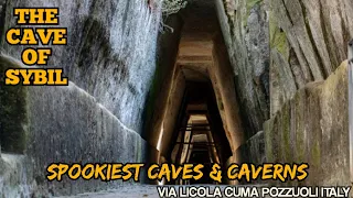 CAVE OF SIBYL/VIA LICOLA CUMA, POZZUOLI, ITALY-Spooky Cave & Cavern