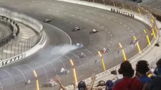 2017 Texas IndyCar Sato Wreck
