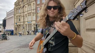 Enter Sandman - Metallica | Live playthrough on the street!