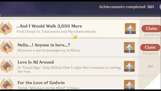 (Genshin Impact) Inazuma Secret Chest/Achievement - Find Chouji "...And I Would Walk 3,000 More"