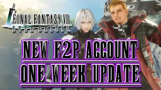 FF7 Ever Crisis: New F2P Account 1 Week Update. I've Cleared WAY More Than I Expected To!