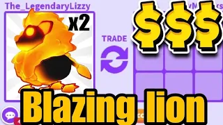 Trading My Blazing Lions In Adopt Me