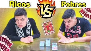 RICOS VS POBRES BATENDO BAFO COM FIGURINHAS DA COPA #24 (OS RICOS SE ENFRENTARAM)