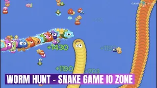 Worm Hunt - Snake Game IO Zone Game Review - Walkthrough