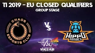Chaos EC vs Hippomaniacs - TI9 EU Regional Qualifiers: Group Stage