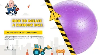 HOW TO INFLATE A EXERCISE BALL #shorts