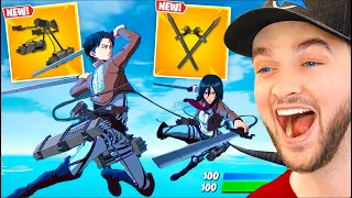 ATTACK ON TITAN Update in Fortnite! (NEW Mythics)