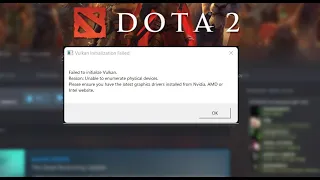 Dota 2 Unable To Start Game - Failed to initialize Vulkan Fixed - Crash After Update - MacOS