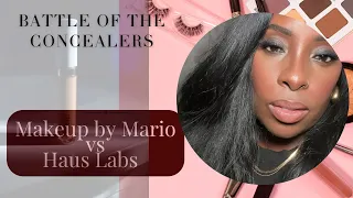 Battle of The Concealers: Haus Labs VS Makeup By Mario on Dark Skin