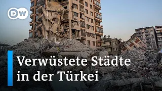 Wie die türkische Stadt Antakya durch das Erdbeben fast völlig zerstört wurde | DW Nachrichten