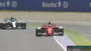 Lewis Hamilton vs Sebastian Vettel Fight Spanish GP 2017