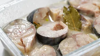 Mackerel tastes better than salmon! The whole secret is in the MARINADE! Marinated mackerel