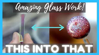 Stunning Glass Art - Incredible Galaxy Marble - ASMR Glass work