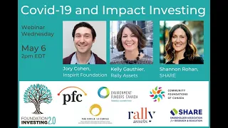 COVID-19, Impact Investment 2.0 - #PFCwebinar #WebinarWednesday