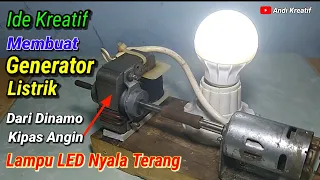 Making an electric generator from a fan dynamo | Creative idea
