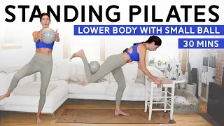 Lower Body Standing Pilates with Small Ball (30 Min Class)