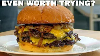 IS SAM THE COOKING GUY'S "BEST BURGER" Any Good?  Find Out Here | Ballistic Burgers | Copycat