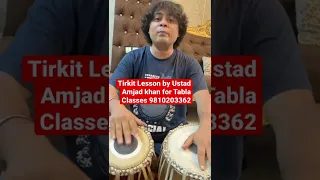 Tirkit Lesson by Ustad Amjad khan For Tabla Classes 9810203362
