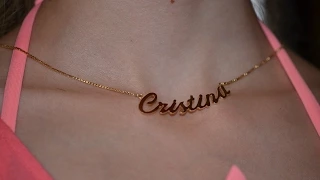 Gold chain with your name Easy to make handmade.