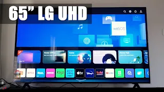 LG 65" UR8050 4K UHD LED AI ThinQ WebOS Smart TV | Unboxing, Installing & Setting Up