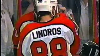 LeClair scores 3rd goal vs NYR '95 playoffs