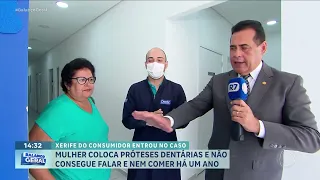 Idosa reclama de prótese dentária com defeito. O que será que aconteceu?