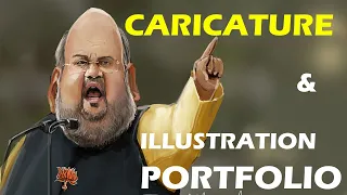 Indian celebrity cartoon and caricature art