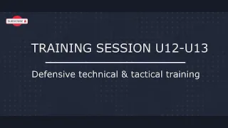 U12-U13 Youth Soccer training session Defensive drills