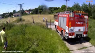 Požár vepřína, Chvalkovice 03.07.2015