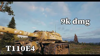 World of Tanks T110E4 - 9k damage 3 kills