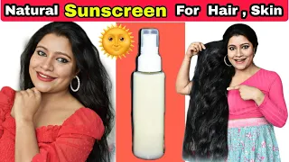 Natural Sunscreen Toner For Hair Growth & Glowing Skin :Treat Pigmentation, scars and hair Loss