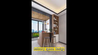 balcony space design | small room design |  #house  #shorts #interiordesign