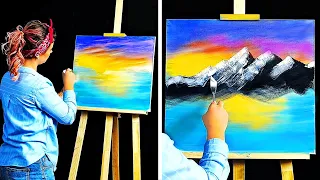 HOW TO PAINT A MASTERPIECE AT HOME || Amazing Painting Techniques