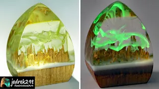 Glowing AURORA in Epoxy Resin / RESIN ART