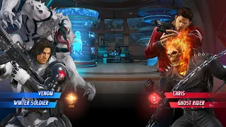 Marvel vs Capcom Infinite - Anti-venom/ winter soldier vs Chris/ Gosto Rider!!!