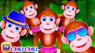 Five Little Monkeys Jumping On The Bed | Part 3 - The Smart Monkeys | ChuChu TV Kids Songs
