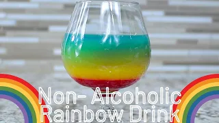 Non- Alcoholic Rainbow Drink | Rainbow Drink for Kids