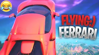 Flying Ferrari Glitch In Fortnite Battle Royale (Season 7)
