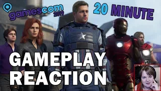 Marvel's Avengers 20 Minute Gameplay Reveal REACTION (GAMESCOM 2019)